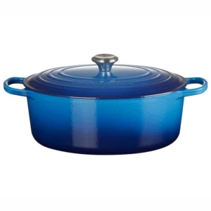 le creuset signature ovaal azure casserole 31 cm