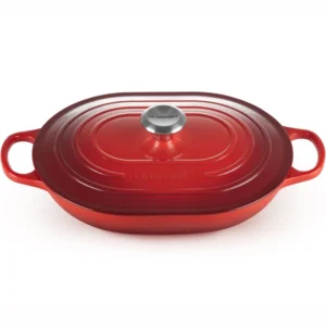 le creuset oblong cocotte cherry red 31 cm (3.4 l)