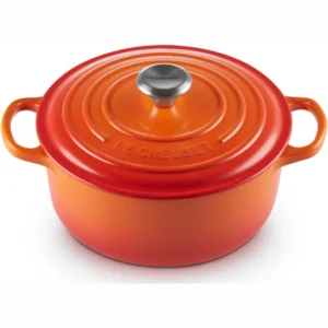 le creuset signature volcanic orange 18 cm casserole
