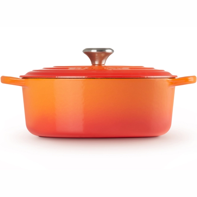 le creuset signature oval cocotte cherry red 40 cm