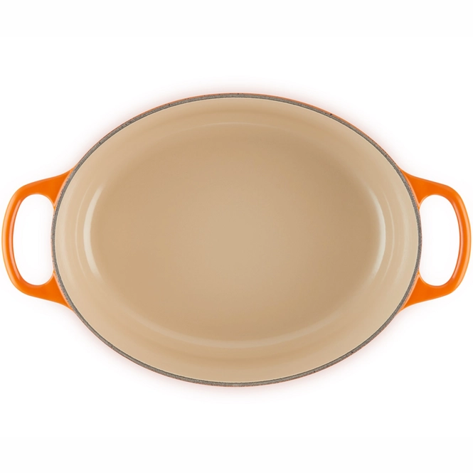 le creuset signature oval cocotte cherry red 40 cm