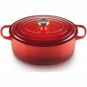 cocotte le creuset signature ovale rouge cerise 31 cm