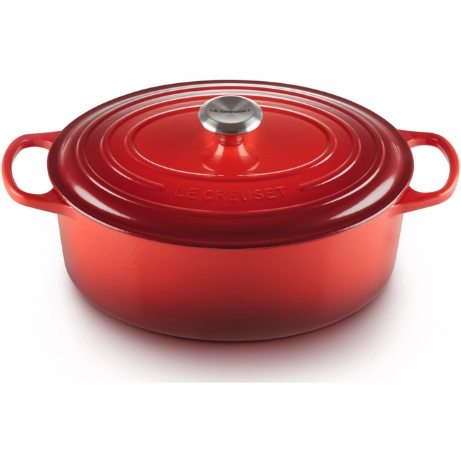 cocotte le creuset signature ovale rouge cerise 31 cm