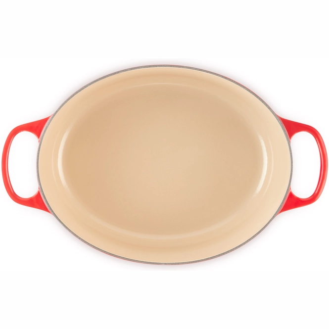 cocotte le creuset signature ovale rouge cerise 31 cm