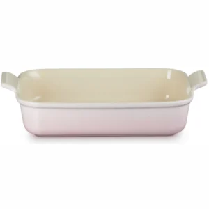 le creuset rectangle shell pink gratin dish 39 x 25.4 cm