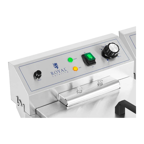 Friteuse électrique double 26 litres 10 000 watts robinet zone froide armoire professionnel acier inoxydable - Image 3