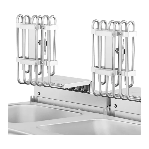 Friteuse électrique double 26 litres 10 000 watts robinet zone froide armoire professionnel acier inoxydable - Image 4