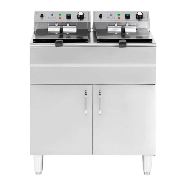 Friteuse électrique double 26 litres 10 000 watts robinet zone froide armoire professionnel acier inoxydable - Image 2