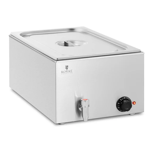 Bain-marie chauffe-plat bain-marie professionnel 600 watts 1 x GN 1/1 robinet de vidange