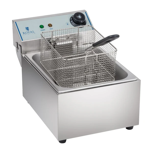 Friteuse acier inox 1 bac 10 litres cuve amovible professionnelle 3614005 - Image 4
