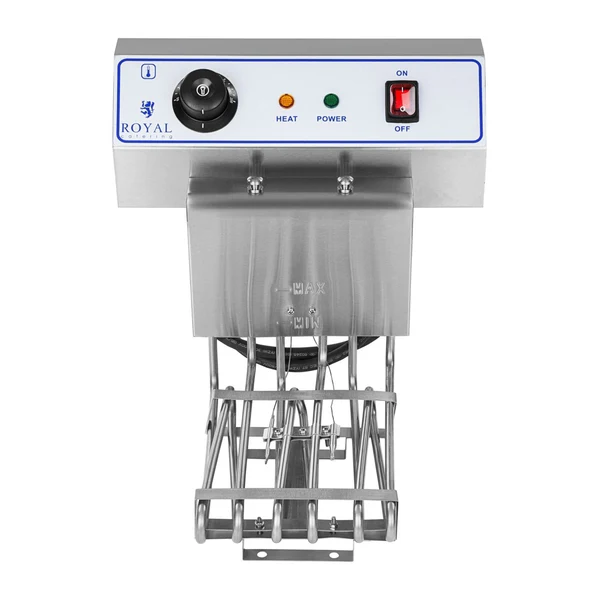 Friteuse acier inox 2 bacs 13 litres cuve amovible avec minuterie professionnelle 3614020 - Image 2