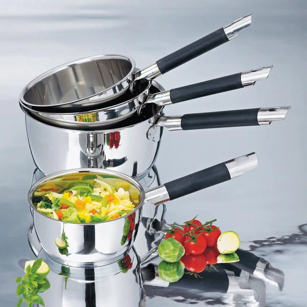 4 casseroles inox Rapid Cook 14, 16, 18 et 20 cm Mathon - Mathon - Image 2