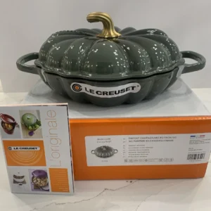 Le Creuset Enameled Cast Iron Pumpkin Braiser 3.7L ,Thyme