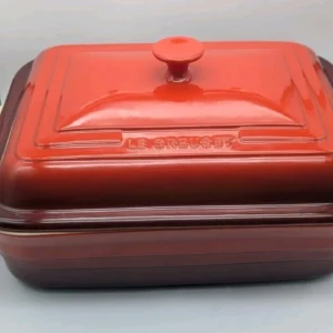 Le Creuset Stoneware 4.5QT 4.4L 32cm 12.5 IN W/ Lid FADE COLOR NICE PRE OWNED