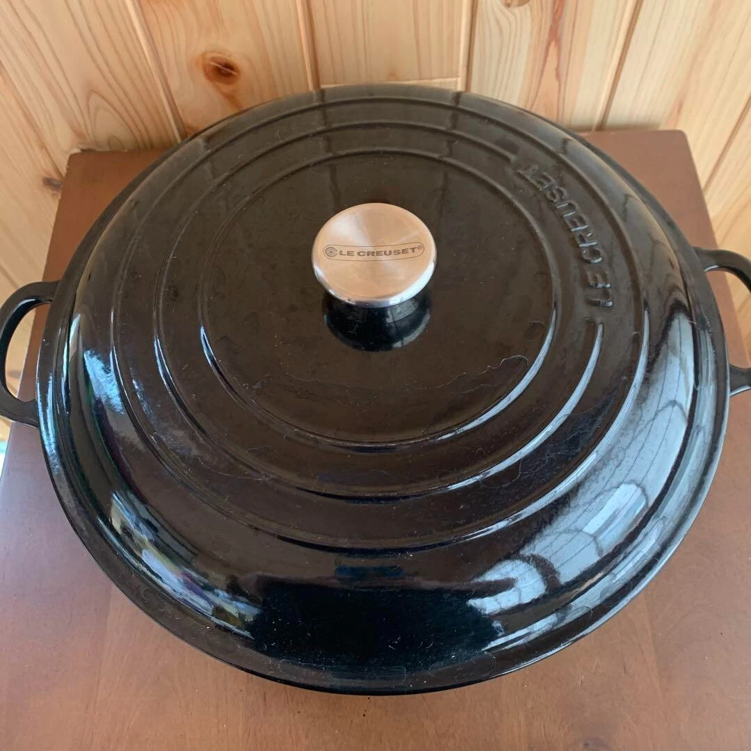 Le Creuset shallow pot 35cm black rare