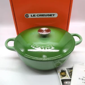 Le Creuset Marmite 22cm 8.2/3" 2.6L 2.3/4qt Rosemary Green Cast Iron USED